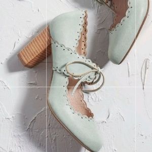 Chelsea Crew Mint Oxford Heels